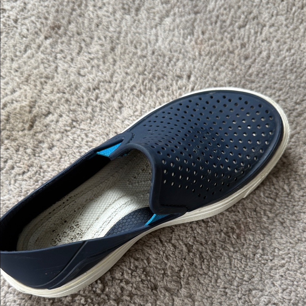 Boy Crocs Navy Slip-On Shoes